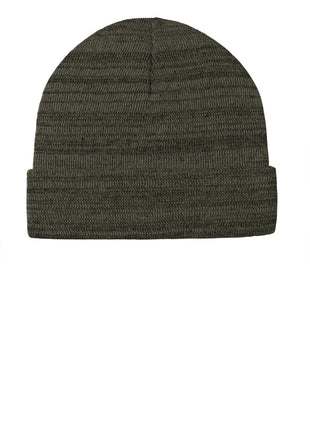 Port Authority ® Knit Cuff Beanie C939 - Olive Green Heather | Port Authority