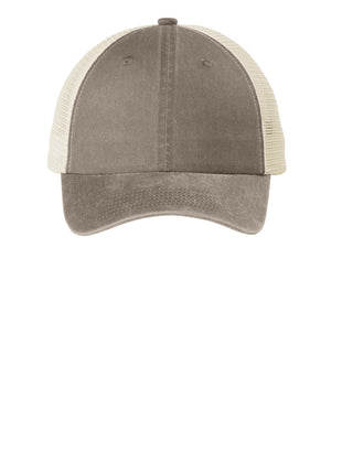 Port Authority ® Beach Wash ® Mesh Back Cap. C943 - Taupe/ Stone | Port Authority
