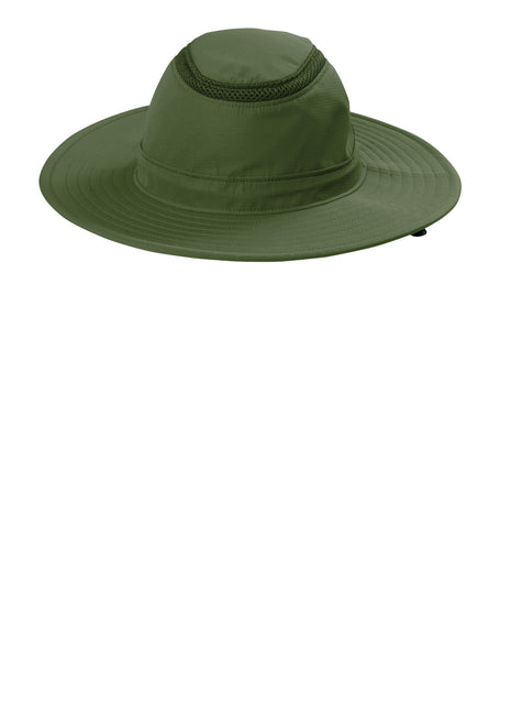 Port Authority® Outdoor Ventilated Wide Brim Hat C947 - Olive Leaf | Port Authority