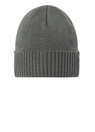 Port Authority® Rib Knit Cuff Beanie C951 - Deep Smoke | Port Authority