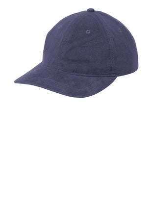 Port Authority® Light Corduroy Dad Cap C973 - Dress Blue Navy | Port Authority