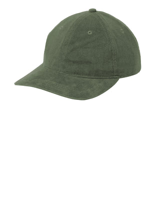 Port Authority® Light Corduroy Dad Cap C973 - Olive Green | Port Authority