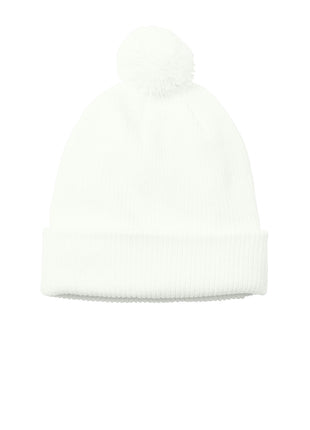 Port Authority® Cozy Pom Beanie C978 - Marshmallow | Port Authority