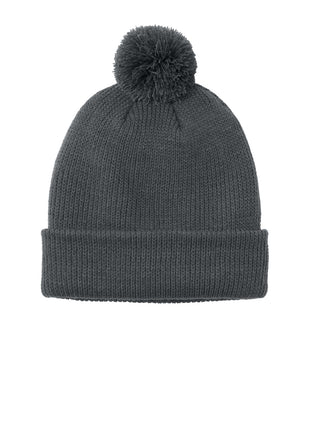Port Authority® Cozy Pom Beanie C978 - Storm Grey | Port Authority