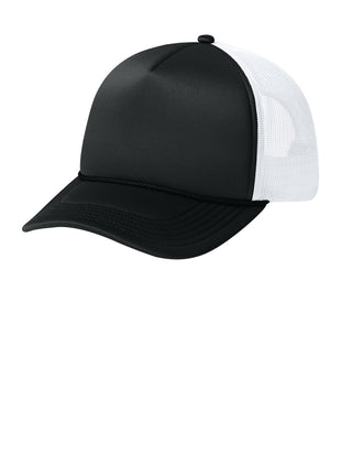 Port Authority® Foam Truck'N Cap C993 - Deep Black/ Deep Black/ White | Port Authority