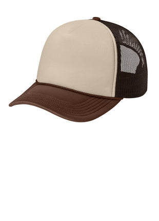 Port Authority® Foam Truck'N Cap C993 - Stone/ Coffee Bean/ Coffee Bean | Port Authority