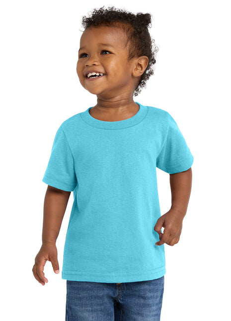 Port & Co™ Infant Core Cotton Tee. CAR54I - Aquatic Blue | Port & Co