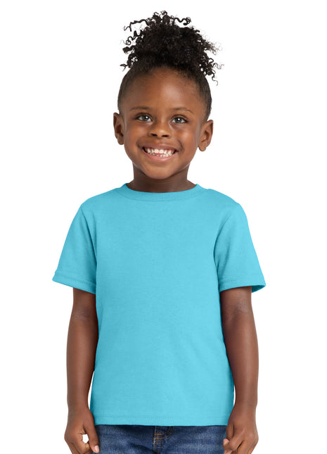 Port & Co™ Toddler Core Cotton Tee. CAR54T - Aquatic Blue | Port & Co