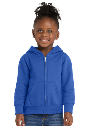 Port & Co™ Toddler Core Fleece Full-Zip Hooded Sweatshirt. CAR78TZH - Royal | Port & Co