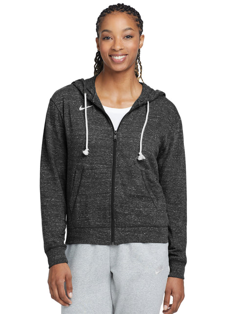 Nike Women's Gym Vintage Full-Zip Hoodie CN9402 - Team Black | Nike