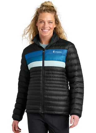 Cotopaxi® Women's Fuego Down Jacket COTOW1688 - Black/ Atlantic | Cotopaxi