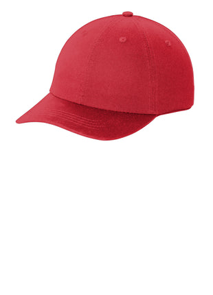 Port Authority® Washed Twill Cap.  CP78 - Red | Port Authority
