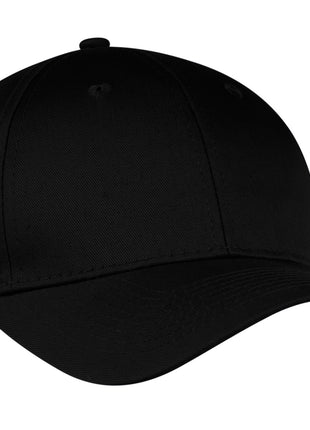 Port Authority® Six-Panel Twill Cap.  CP80 - Black | Port Authority