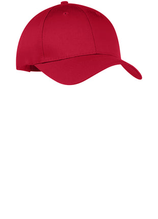 Port Authority® Six-Panel Twill Cap.  CP80 - True Red | Port Authority