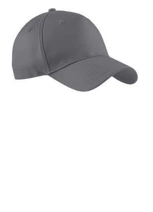 Port Authority® Five-Panel Twill Cap.  CP86 - Charcoal | Port Authority