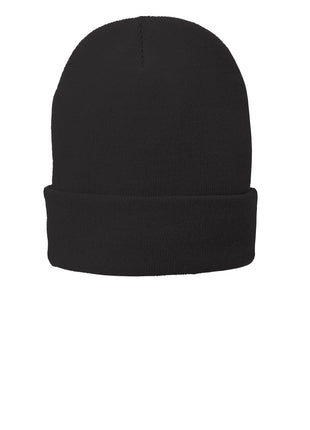 Port Authority® Fleece-Lined Knit Cap. CP90L - Black | Port Authority