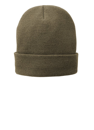Port Authority® Fleece-Lined Knit Cap. CP90L - Coyote Brown | Port Authority