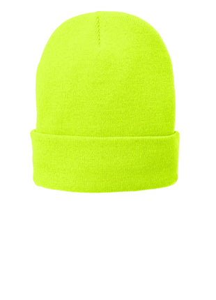 Port Authority® Fleece-Lined Knit Cap. CP90L - Neon Yellow | Port Authority