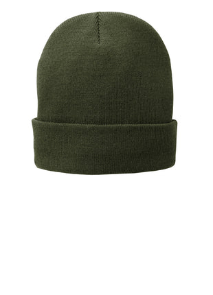 Port Authority® Fleece-Lined Knit Cap. CP90L - Olive Drab Green | Port Authority