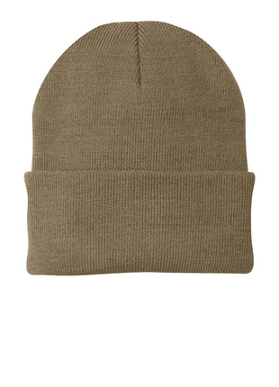Port Authority® Knit Cap.  CP90 - Coyote Brown | Port Authority