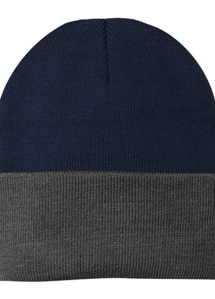 Port Authority® Knit Cap.  CP90 - Navy/ Athletic Oxford | Port Authority