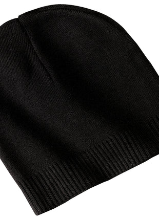 Port Authority® 100% Cotton Beanie.  CP95 - Black | Port Authority