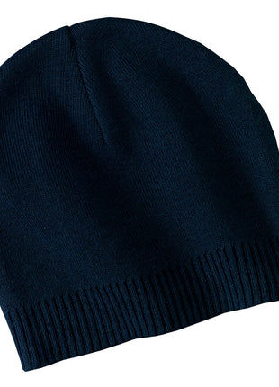 Port Authority® 100% Cotton Beanie.  CP95 - Navy | Port Authority