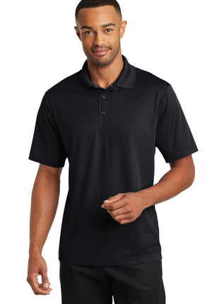 CornerStone® Micropique Gripper Polo. CS421 - Black | CornerStone
