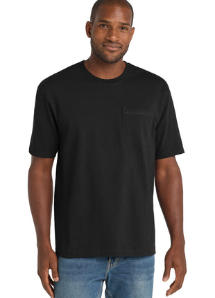 CornerStone ® Workwear Pocket Tee CS430 - Black | CornerStone