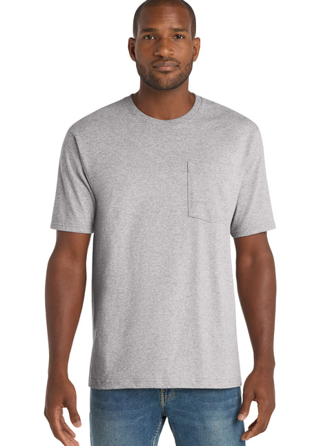 CornerStone ® Workwear Pocket Tee CS430 - Heather Grey | CornerStone