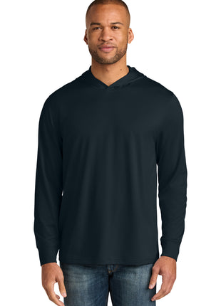 CornerStone® Workwear Pro Long Sleeve Hooded Tee CS440LSH - Navy | CornerStone