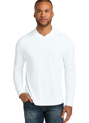 CornerStone® Workwear Pro Long Sleeve Hooded Tee CS440LSH - White | CornerStone