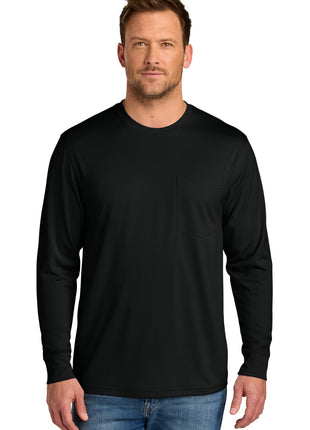 CornerStone® Workwear Pro Long Sleeve Pocket Tee CS440LSP - Black | CornerStone