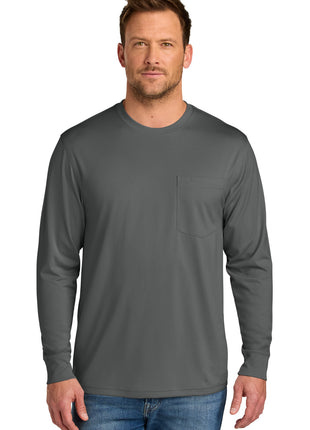 CornerStone® Workwear Pro Long Sleeve Pocket Tee CS440LSP - Metal Grey | CornerStone