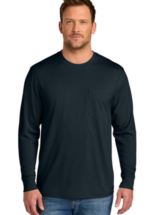 CornerStone® Workwear Pro Long Sleeve Pocket Tee CS440LSP - Navy | CornerStone