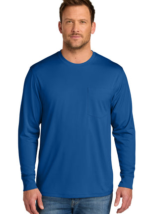 CornerStone® Workwear Pro Long Sleeve Pocket Tee CS440LSP - Royal | CornerStone
