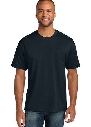 CornerStone® Workwear Pro Short Sleeve Pocket Tee CS440P - Navy | CornerStone