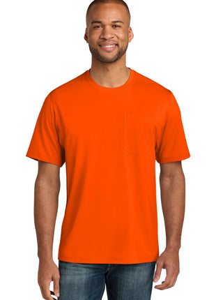 CornerStone® Workwear Pro Short Sleeve Pocket Tee CS440P - Safety Orange | CornerStone