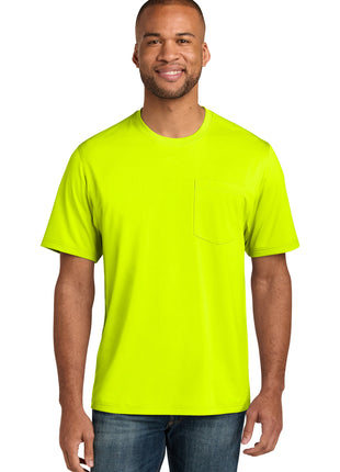 CornerStone® Workwear Pro Short Sleeve Pocket Tee CS440P - Safety Yellow | CornerStone