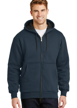 CornerStone® - Heavyweight Full-Zip Hooded Sweatshirt with Thermal Lining.  CS620 - Navy | CornerStone