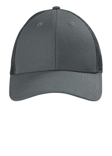 CornerStone®  Canvas Mesh Back Cap. CS811 - Charcoal | CornerStone