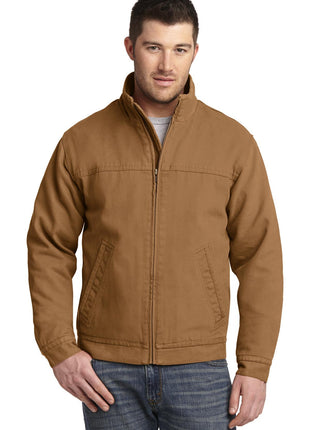 CornerStone® Washed Duck Cloth Flannel-Lined Work Jacket. CSJ40 - Duck Brown | CornerStone