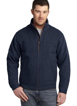 CornerStone® Washed Duck Cloth Flannel-Lined Work Jacket. CSJ40 - Navy | CornerStone