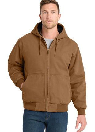 CornerStone® Washed Duck Cloth Insulated Hooded Work Jacket. CSJ41 - Duck Brown | CornerStone