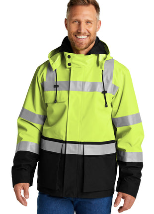 CornerStone® ANSI 107 Class 3 Waterproof Ripstop 3-In-1 Parka CSJ502 - Safety Yellow | CornerStone