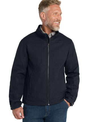 CornerStone® Duck Bonded Soft Shell Jacket CSJ60 - Navy Blue | CornerStone