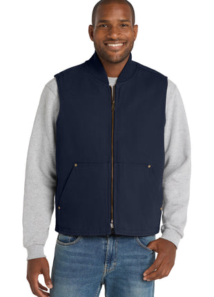 CornerStone® Washed Duck Cloth Vest. CSV40 - Navy | CornerStone