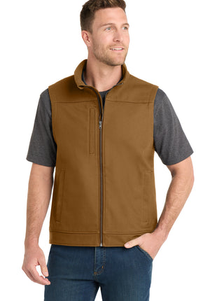 CornerStone® Duck Bonded Soft Shell Vest CSV60 - Duck Brown | CornerStone