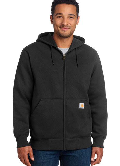 Carhartt ® Rain Defender ® Paxton Heavyweight Hooded Zip-Front Sweatshirt. CT100614 - Black | Carhartt
