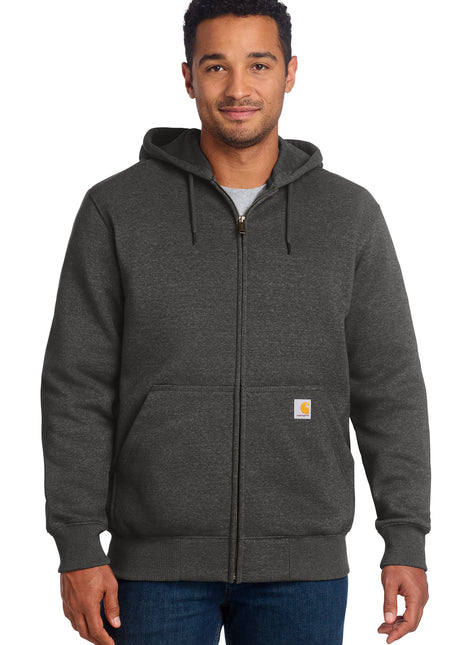Carhartt ® Rain Defender ® Paxton Heavyweight Hooded Zip-Front Sweatshirt. CT100614 - Carbon Heather | Carhartt